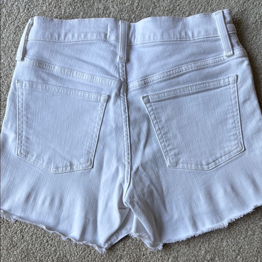 J. Crew Women's Crisp White Jean Shorts & one pair of Free Nike shorts - Picture 3 of 10